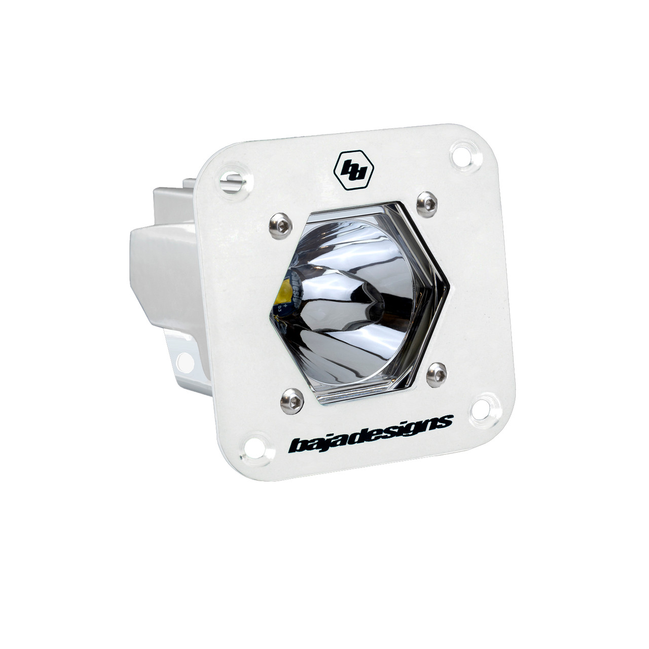 S1 White Flush Mount Auxiliary Light Pod - Universal - Baja