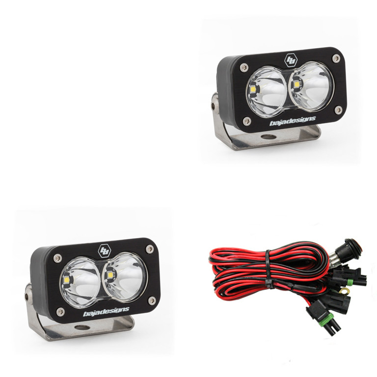 Baja Designs S2スポーツライト 54-7811 アンバースポット S2 Sport LED Auxiliary Light Pod - Black | Baja Designs