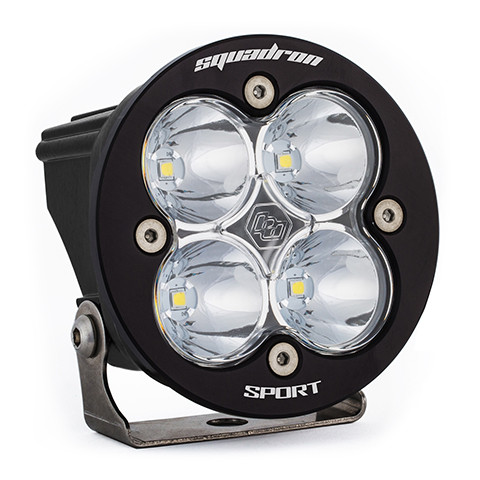 Baja Designs LED-Licht Pod Squadron Sport - Fahren/Kombi-Muster, Klar, Schwarz, Made In USA