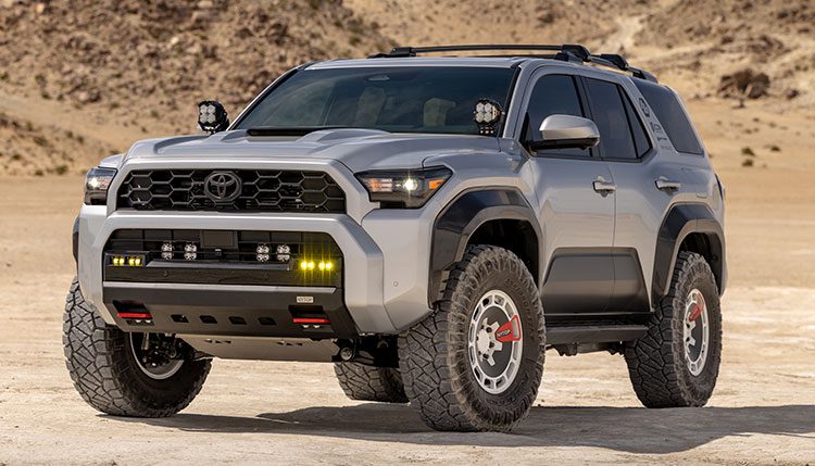 2025 Toyota 4Runner Silver in Desert